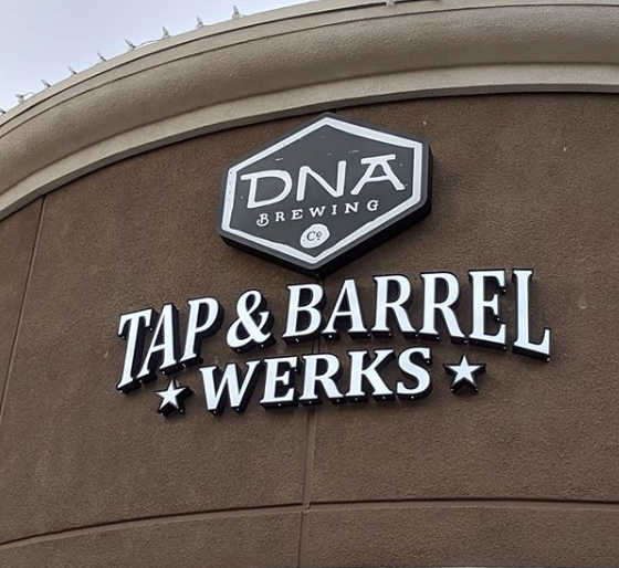 10A.DNA Barrel Werks Sign